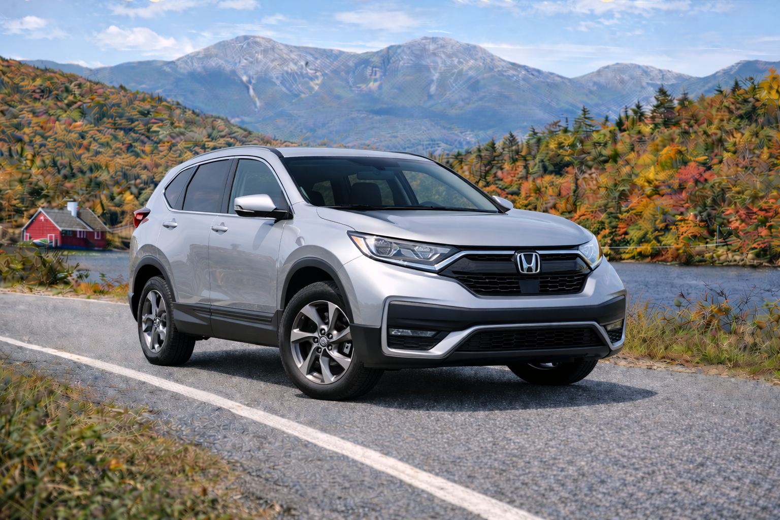 Silver Honda CR-V