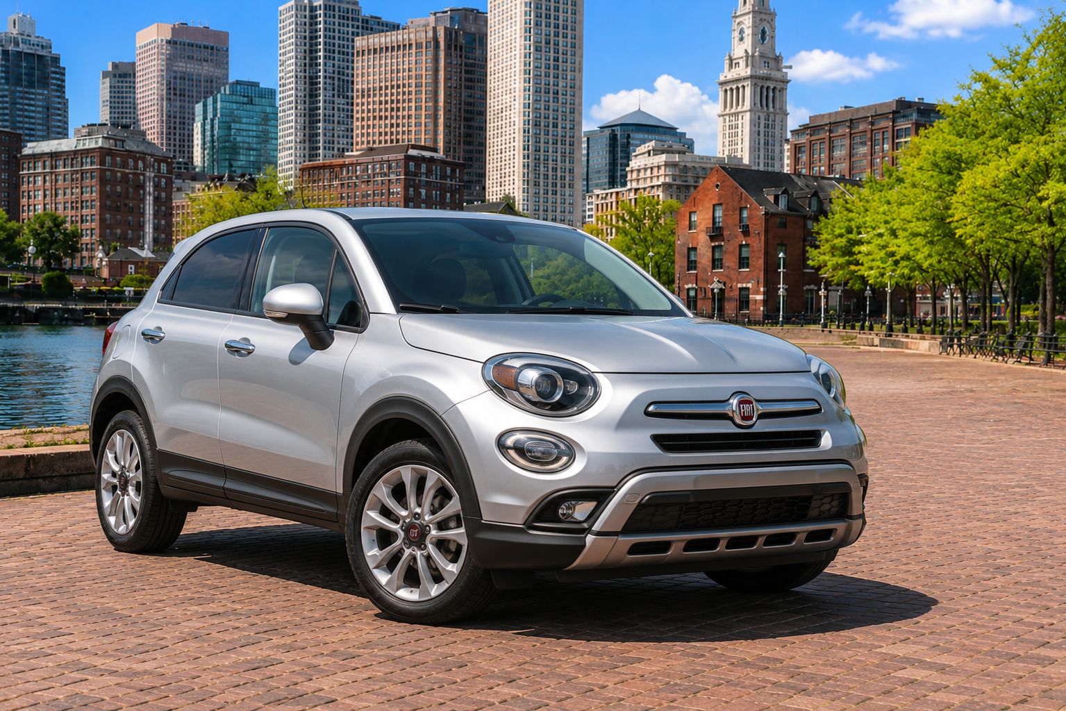 Silver Fiat 500X