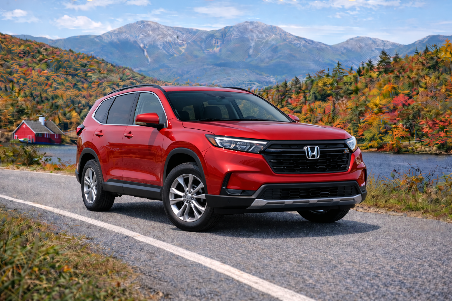 Red Honda CR-V