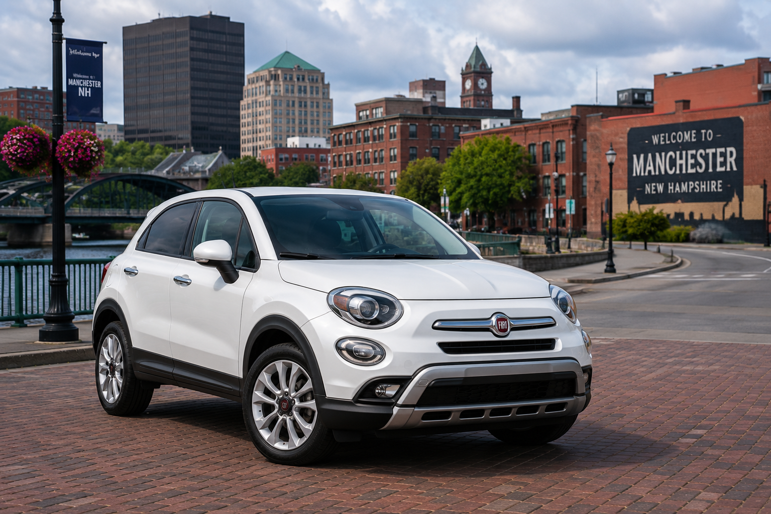 White Fiat 500X