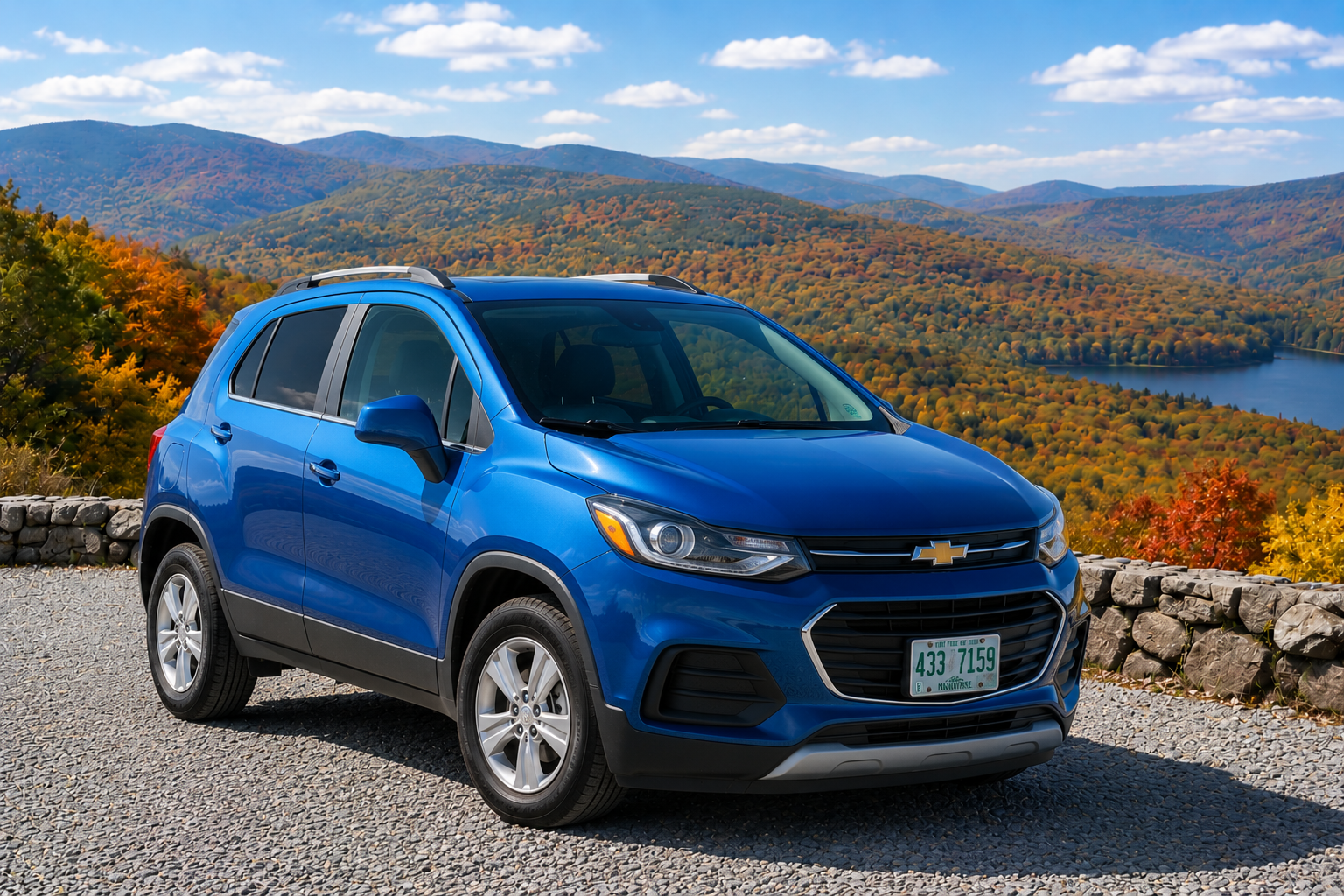 Blue Chevrolet Trax