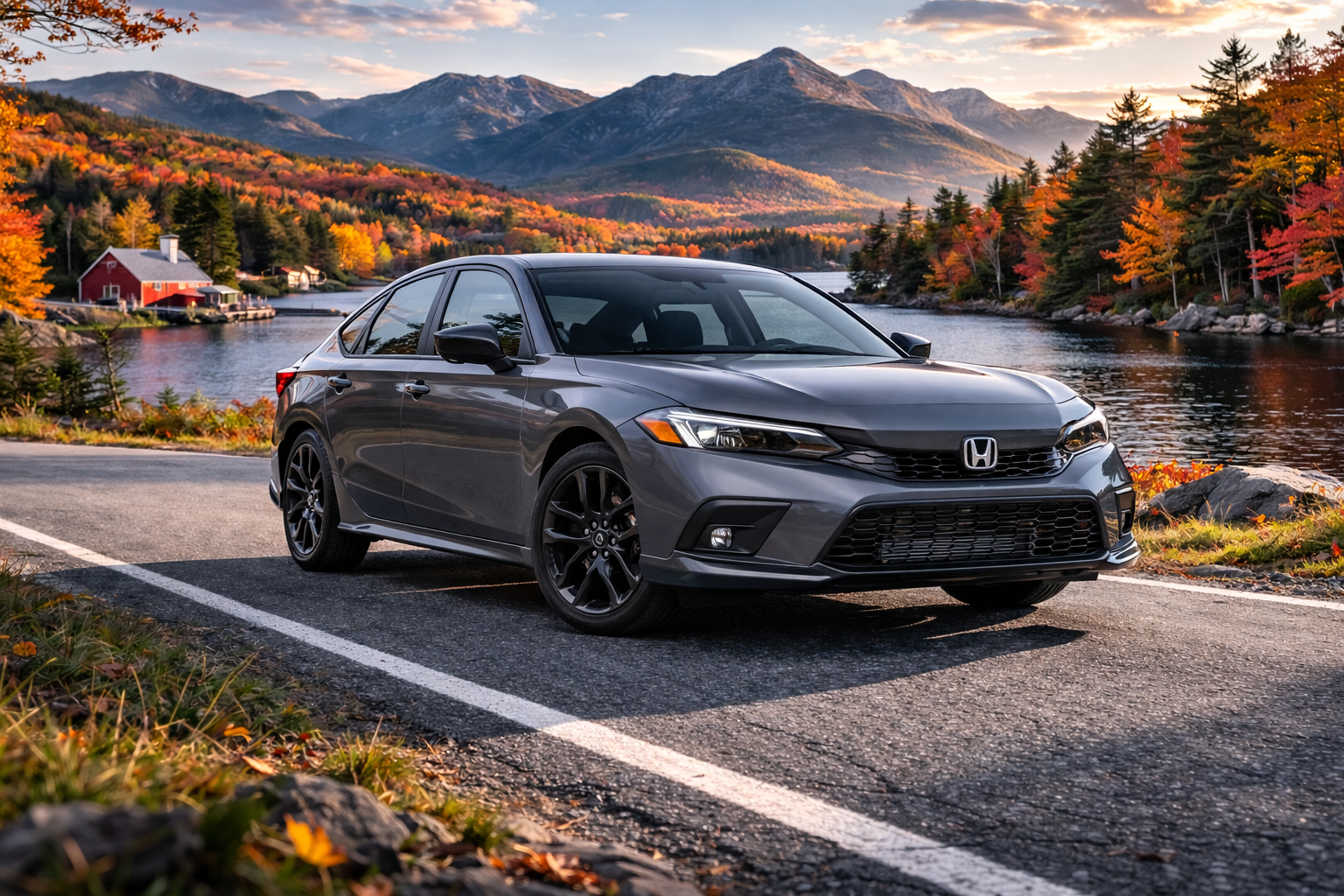 Gray Honda Civic