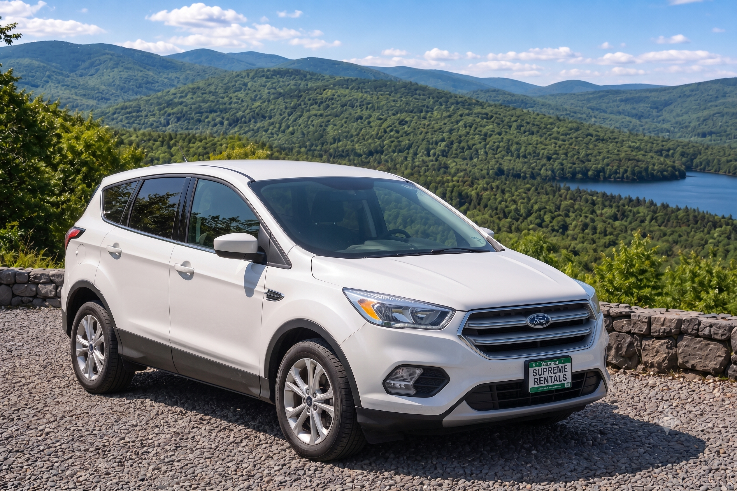 White Ford Escape