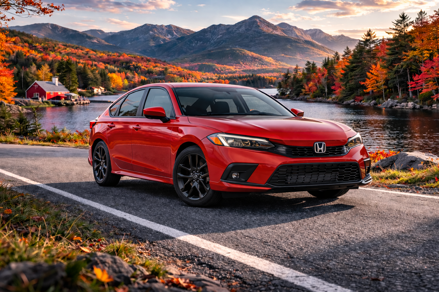 Red Honda Civic