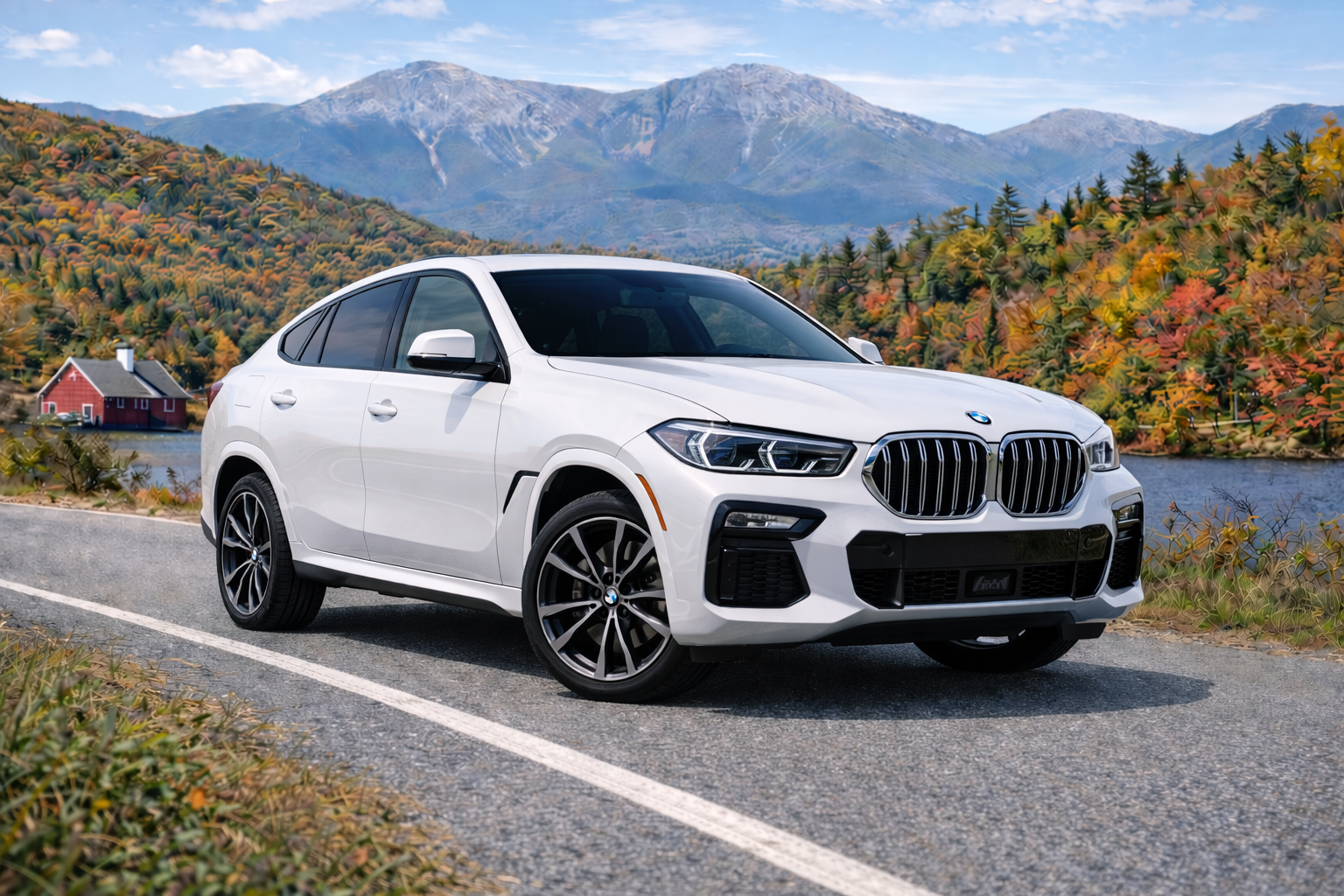 White BMW X6